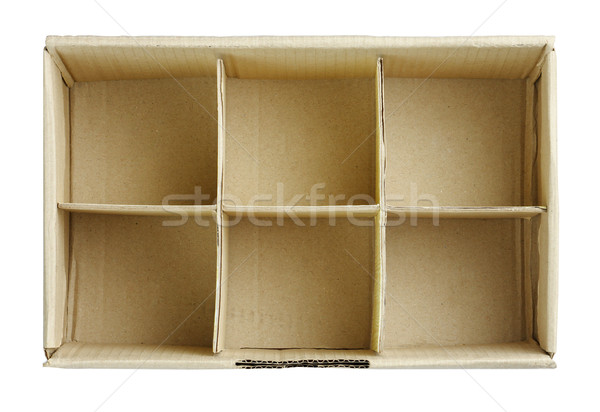 An empty box with slots or partition  Stock photo © JohnKasawa