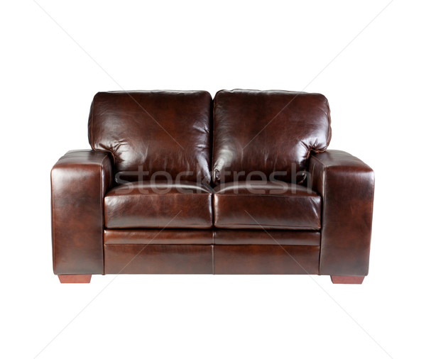 Nice Comfortable And Luxury Design Of Leather Sofa Isolated On W Luxury Design Of Leather Sofa Isolated