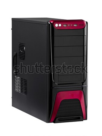 The computer case with high speed CPU isolated on white Stock photo © JohnKasawa