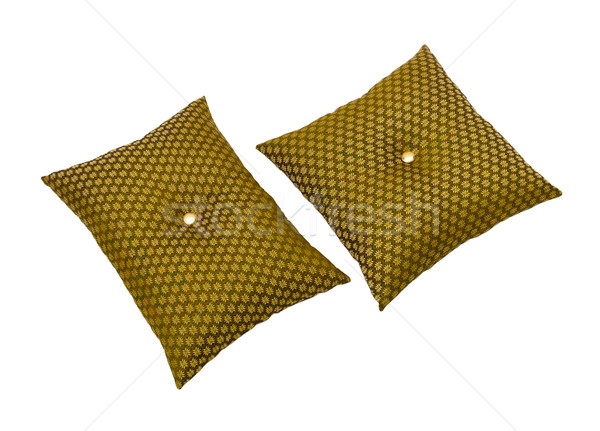 ручной работы подушка гостиной украшение текстуры зеленый Сток-фото © JohnKasawa