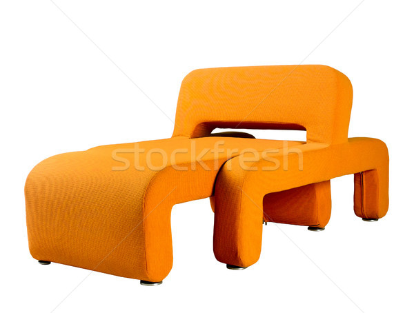 Modernen Design nice Stuhl isoliert weiß Stock foto © JohnKasawa