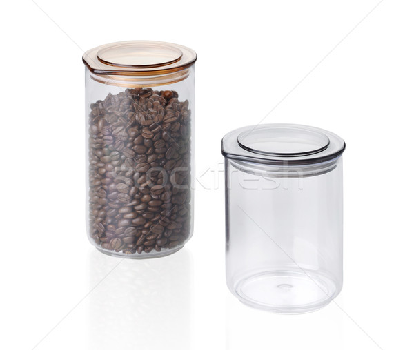 Coffee seeds jug isolated on white  Stock photo © JohnKasawa