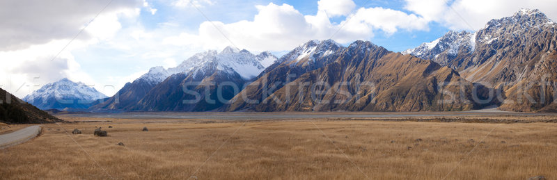 Beautiful scenics of mount Tasman valleys Aoraki Mt Cook nationa Stock photo © JohnKasawa
