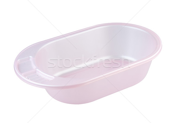 Empty and blank baby bathtub isolates on white Stock photo © JohnKasawa