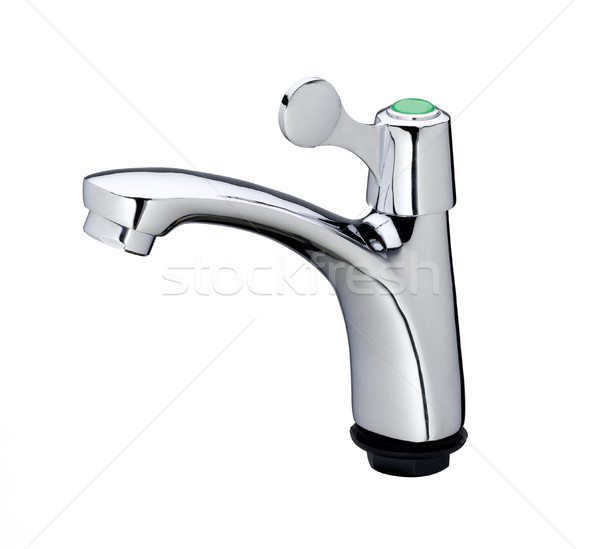 nice design of the chrome faucet isolated on white Stock photo © JohnKasawa