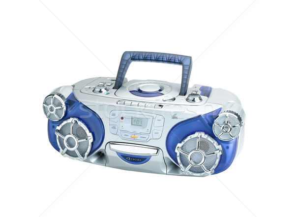 Audio płyta cd gracz rozrywka w domu zewnątrz piknik Zdjęcia stock © JohnKasawa