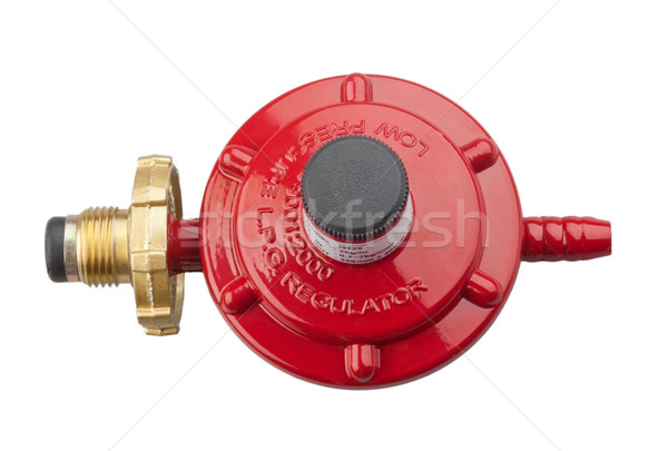 Gas valve for open or close draining gas to the pipe Stock photo © JohnKasawa