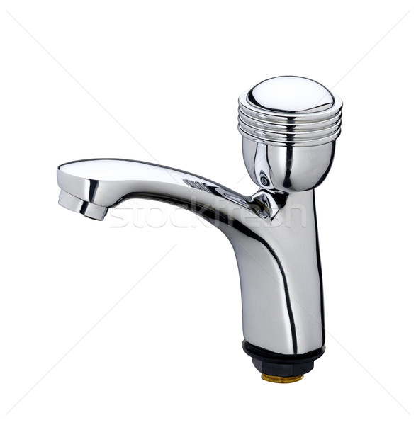 nice design of the chrome faucet isolated on white  Stock photo © JohnKasawa