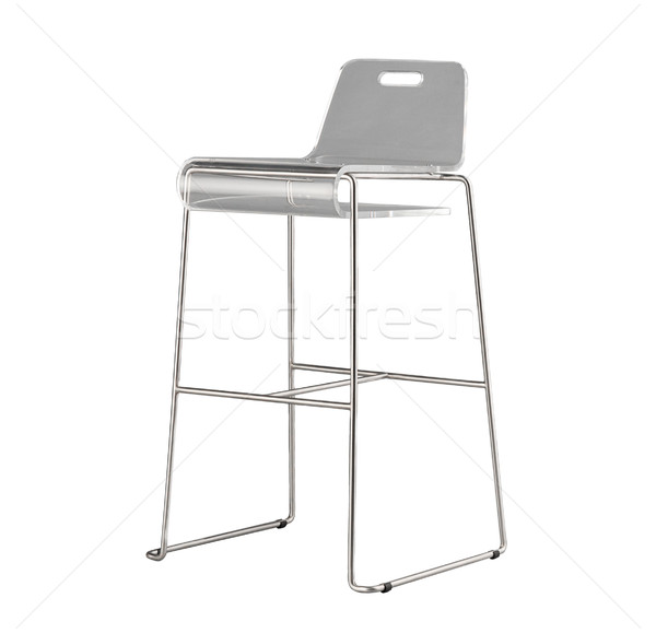 Nowoczesne projektu wysoki akryl stołek krzesło Zdjęcia stock © JohnKasawa