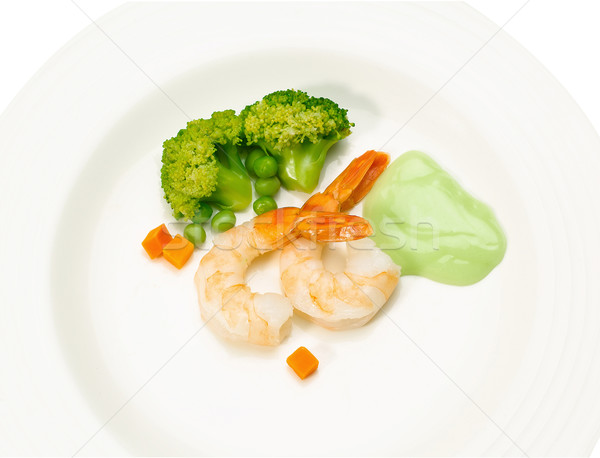 Crevettes écran plat attente alimentaire [[stock_photo]] © JohnKasawa
