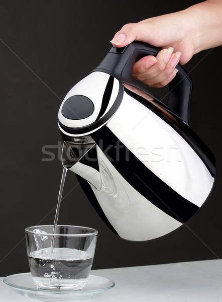 Nice дизайна чайник воды продовольствие металл Сток-фото © JohnKasawa