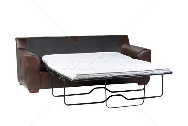 Nice design of the of fold-able sofa bed on white Stock photo © JohnKasawa