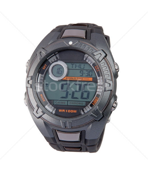 Puce sport hommes horloge temps [[stock_photo]] © JohnKasawa