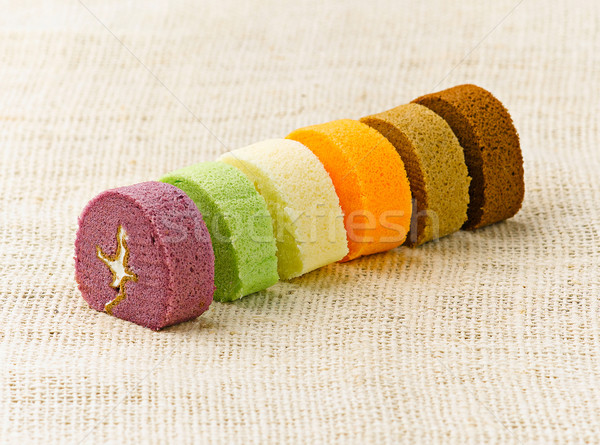 Stok fotoğraf: Renkli · rulo · kek · gıda · çikolata