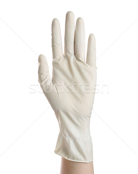 Medical glove to protection and care for patients Stock photo © JohnKasawa