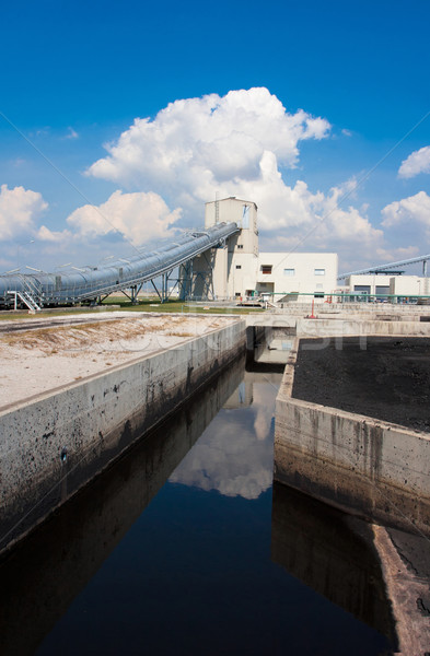 Waste water treatment systems from the factory before draining t Stock photo © JohnKasawa