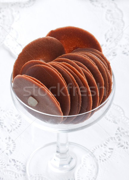 Chocolate biscuits in a glass  Stock photo © JohnKasawa