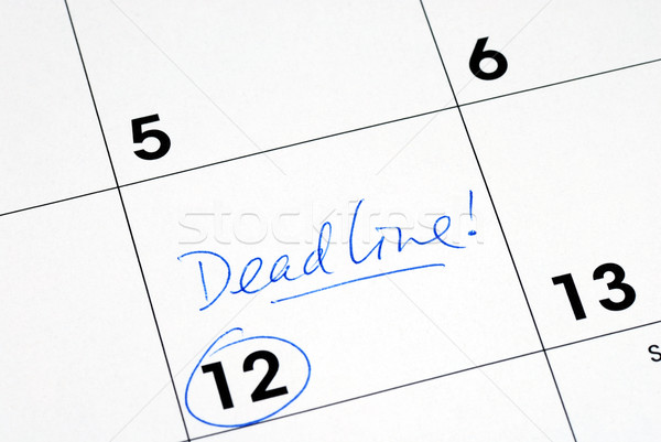 Foto stock: Prazo · de · entrega · negócio · calendário · tempo · futuro
