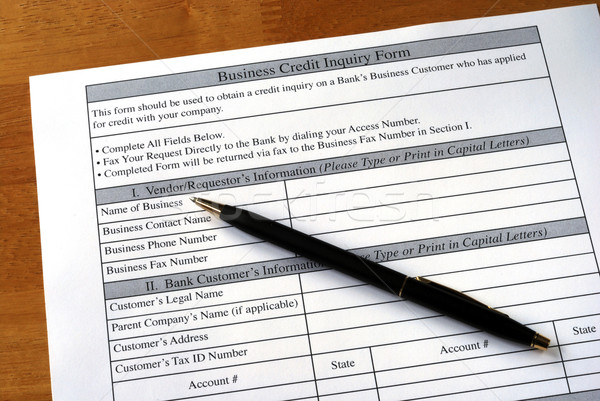 Make the business credit inquiry from the bank Stock photo © johnkwan