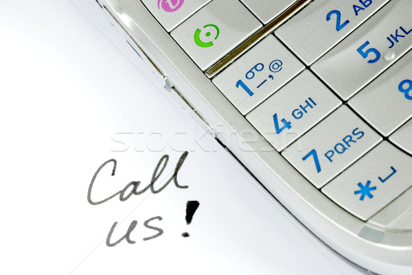 Please call us if you need help Stock photo © johnkwan