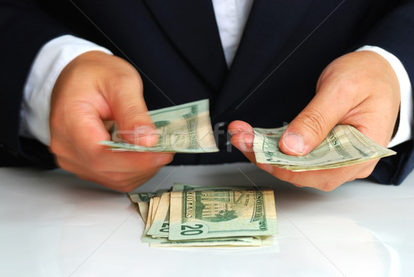 Gentleman Finance pièces investissement économies [[stock_photo]] © johnkwan