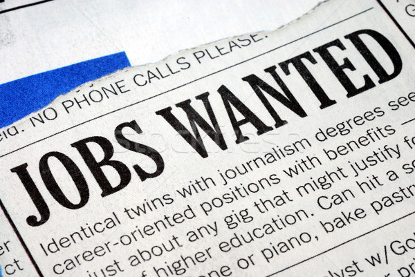 Searching for a job from a newspaper Stock photo © johnkwan