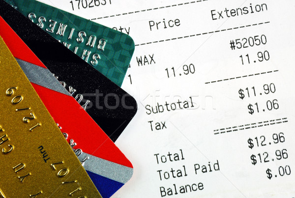 Make the purchase and pay with credit cards Stock photo © johnkwan