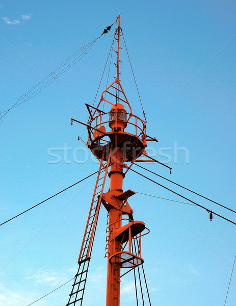 Close up view of the observation tower in a tall ship Stock photo © johnkwan