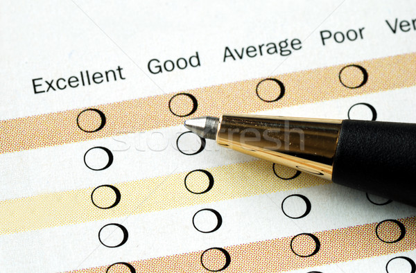 Vásárlói elégedettség felmérés szolgáltatás adat vásárló teszt Stock fotó © johnkwan