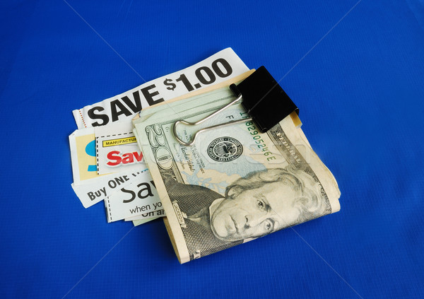 Vág felfelé kuponok megtakarítás Stock fotó © johnkwan