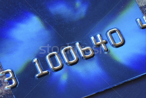 Stock photo: Close up view of a credit card