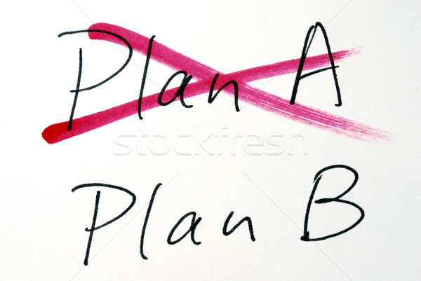 Change the idea from Plan A to Plan B Stock photo © johnkwan