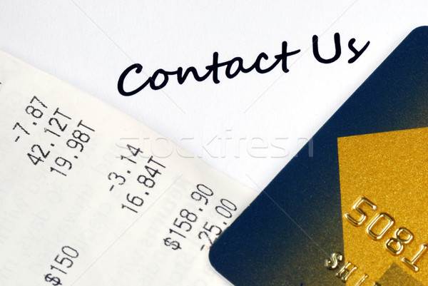 Contact the customer service for online business or credit card related issues Stock photo © johnkwan