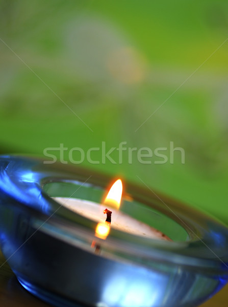 Kokulu mum zen yeşil sevmek ışık Stok fotoğraf © johnkwan