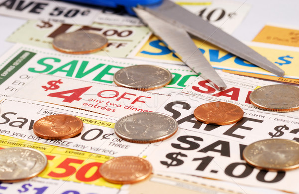 Cut up some coupons to save money  Stock photo © johnkwan
