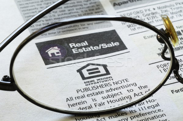 Classifieds advertisement concept of real estate sales and rental Stock photo © johnkwan