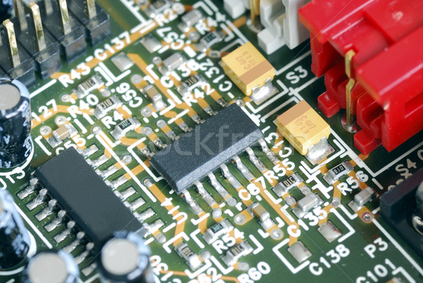 Close-up view of the computer circuit board  Stock photo © johnkwan