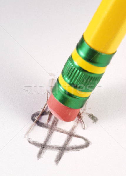 Erase the dollar sign concepts of losing money in business or investment Stock photo © johnkwan