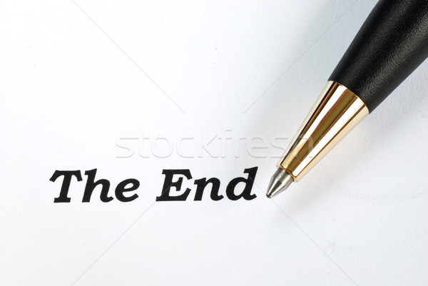The words The End concepts of final Stock photo © johnkwan