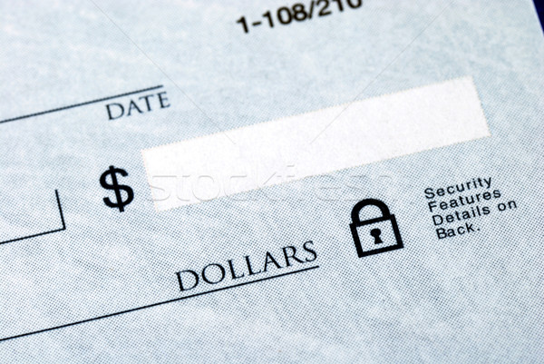 Stock photo: Write the dollar amount on the check