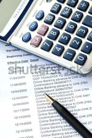  Calculate the loan payment by checking the amortization table Stock photo © johnkwan