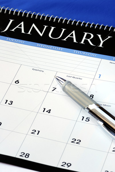 Plan the new year with the calendar Stock photo © johnkwan