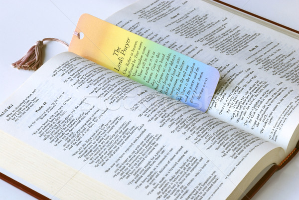 A colorful bookmark with the Holy Bible Stock photo © johnkwan