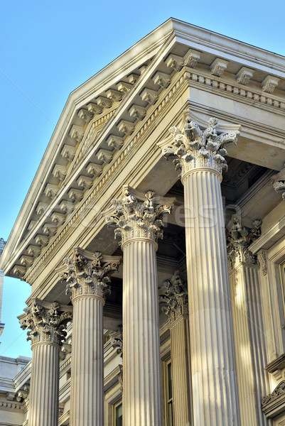 Neoclassical architecture with columns from the City Hall in New York City Stock photo © johnkwan