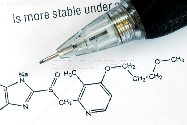 Study on Organic Chemistry concepts of medicine and chemical products Stock photo © johnkwan