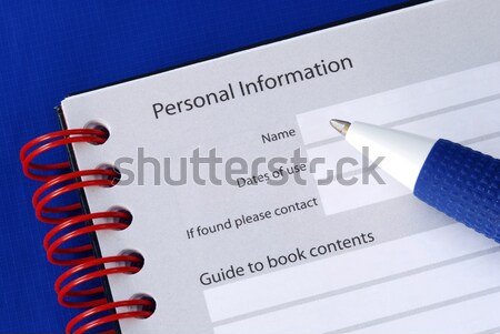 Stock photo: Nutrient Facts of a box of cookies concepts of health diet