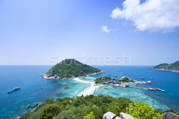 Inseln Thailand zwei Wasser Sonne Landschaft Stock foto © johnnychaos