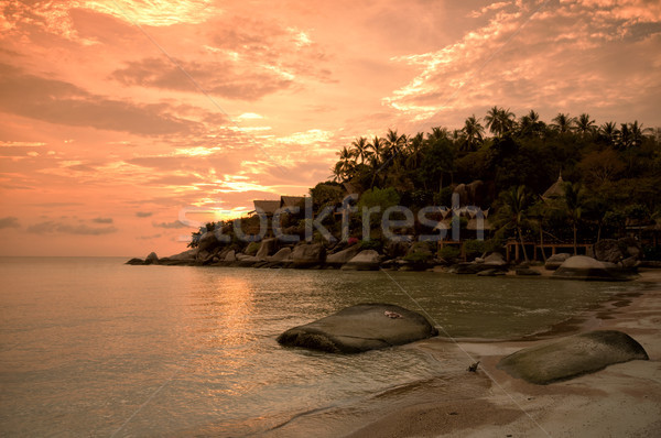 Sunset at Ko Thao, Thaialnd Stock photo © johnnychaos