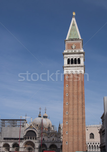 Venedik İtalya mavi gökyüzü gökyüzü Bina şehir Stok fotoğraf © johnnychaos