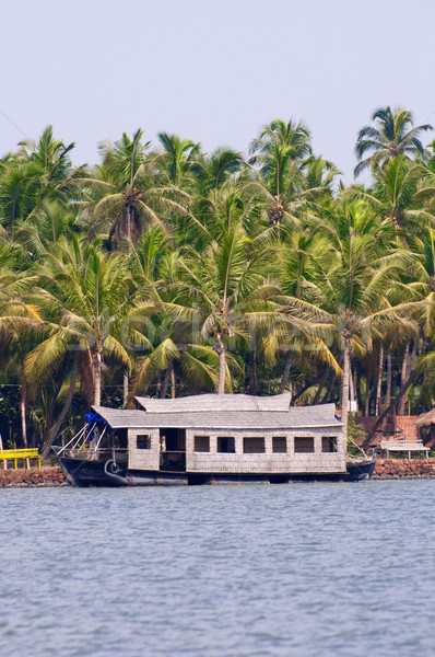 A houseboat  on the backwaters of Kerala, India  Stock photo © johnnychaos